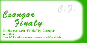 csongor finaly business card